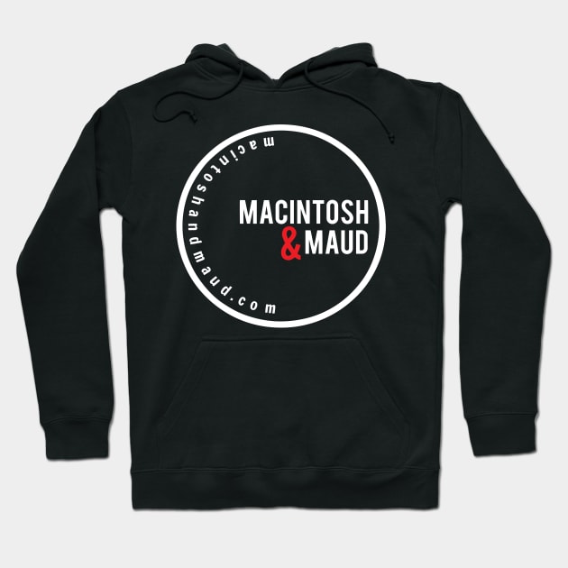 Macintosh & Maud Network Logo in White Hoodie by MacintoshMaud